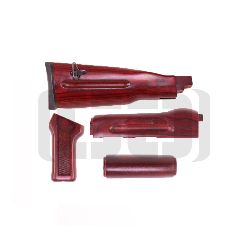 Timbersmith Premium Red Laminate Romanian Ak 47 Stock Set